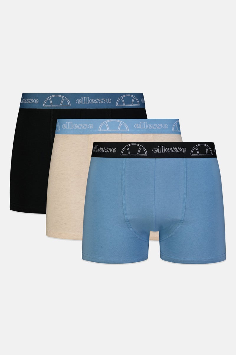 Ellesse Men 3 Pack Brand Logo Boxer Briefs, Multicolor - Image 1